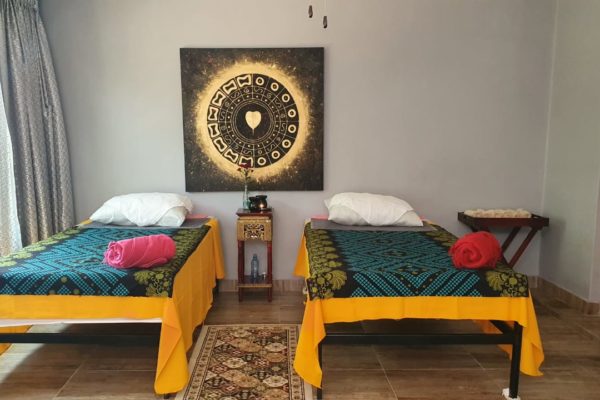 Thai massage beds at Rothbury
